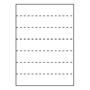 Etiketark A4, 6 stk 210x50 mm etiket./ark, hvid