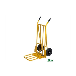 S�kkevogn allround, udfalsklap, gummihjul, sort