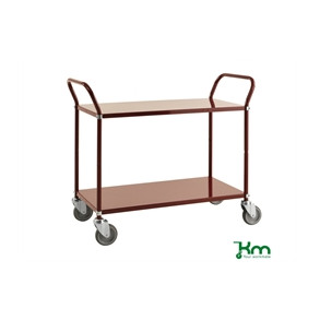 Kul�rvogn, 2 hylder, vinr�d