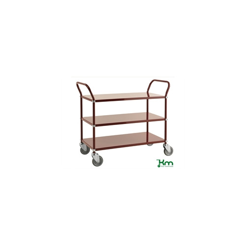 Kul�rvogn, 3 hylder, vinr�d