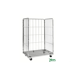 Rullecontainer, 3 sider, 1200x800x1800