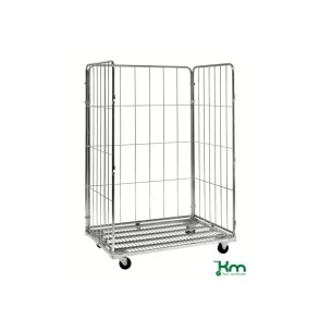 Rullecontainer, 3 sider, 1200x800x1800