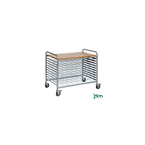 T�rrevogn med 10 hylder 955x600x845