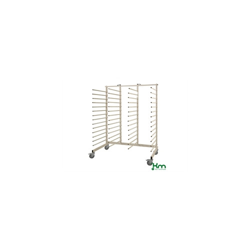 T�rrevogn med 14x4 plastovertrukne pinde