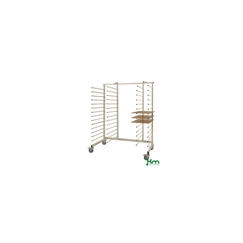 T�rrevogn med 14x4 plastovertrukne pinde
