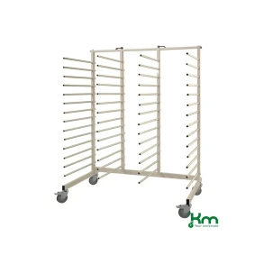 T�rrevogn med 14x4 plastovertrukne pinde