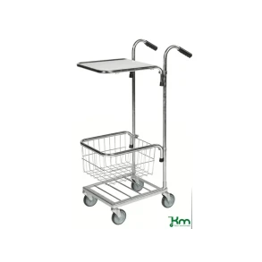 Minivogn med 1 hylde og 1 tr�dkurv
