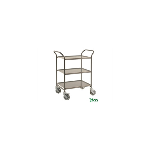 Bakkevogn, 3 plastbakker, antracit/antracit
