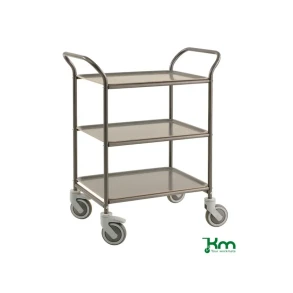 Bakkevogn, 3 plastbakker, antracit/antracit