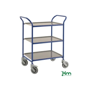 Bakkevogn, 3 plastbakker, bl�/antracit