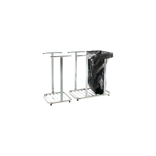Affaldsvogn dobbelt, til 125 ltr. affaldss�kke, galv.