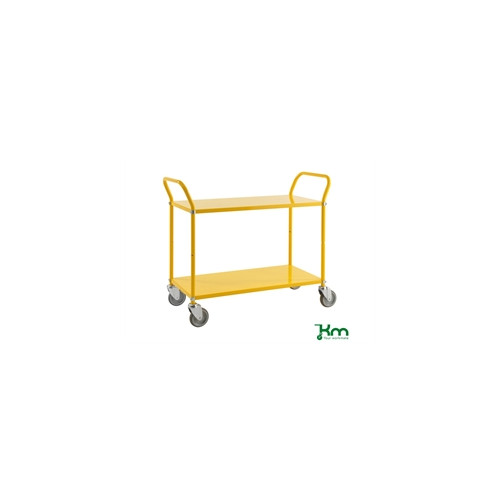 Kul�rvogn, 2 hylder, gul