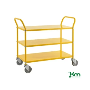 Kul�rvogn, 3 hylder, gul