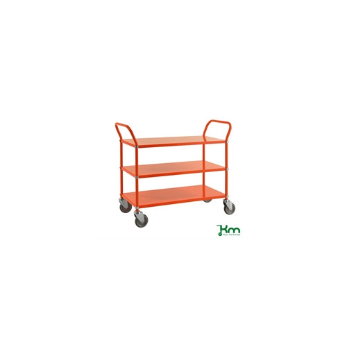 Kul�rvogn, 3 hylder, orange