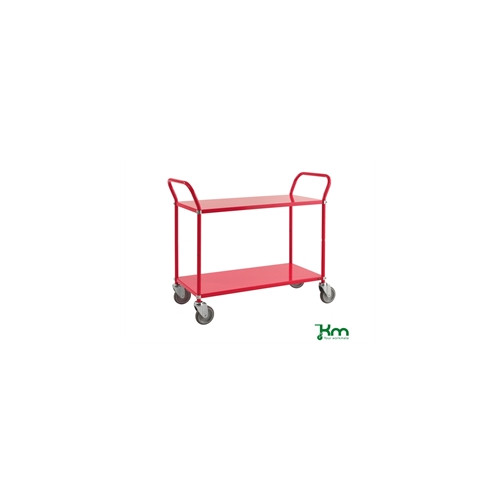 Kul�rvogn, 2 hylder, r�d