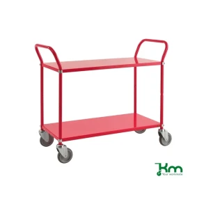 Kul�rvogn, 2 hylder, r�d