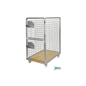 Rullecontainer , tr�bund, 4 s, 1200x750x1700