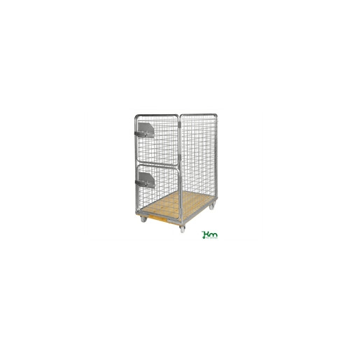Rullecontainer , tr�bund, 4 s, 1200x750x1700