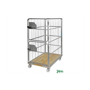 Rullecontainer , tr�bund, 4 s, 1200x750x1700