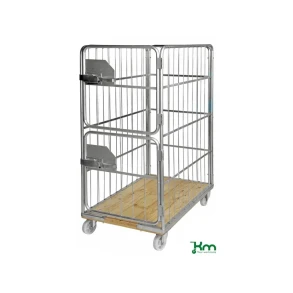 Rullecontainer , tr�bund, 4 s, 1200x750x1700