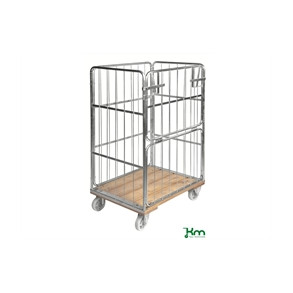 Rullecontainer , tr�bund, 4 s, 845x630x1390