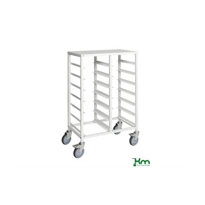 Bakkevogn til 14 bakker, hvid, 450x695x1120