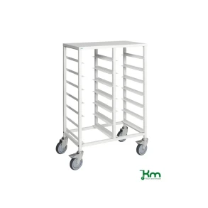 Bakkevogn til 14 bakker, hvid, 450x695x1120
