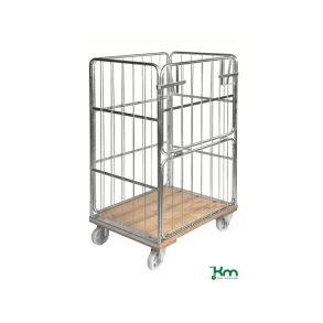 Rullecontainer , tr�bund, 4 s, 845x630x1390