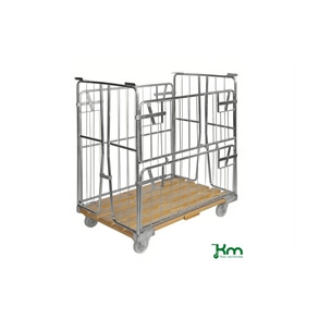 Rullecontainer , tr�bund, 4 s, 1200x800x1420