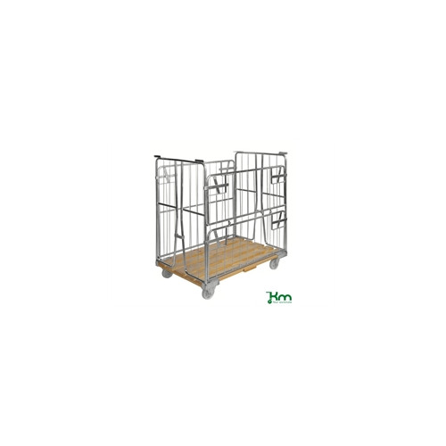 Rullecontainer , tr�bund, 4 s, 1200x800x1420