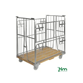 Rullecontainer , tr�bund, 4 s, 1200x800x1420