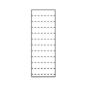 Etiketark, 11 stk 100x26 mm etiket./ark, hvid