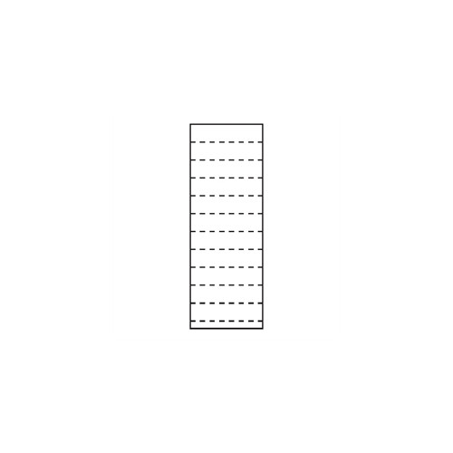 Etiketark, 11 stk 105x26 mm etiket./ark, hvid