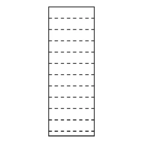 Etiketark, 11 stk 100x26 mm etiket./ark, hvid