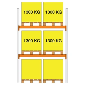 Startfag XS30 3000x1100x1850 2 b�relag (1300kg/pl)
