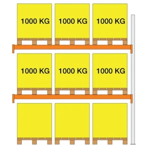 Tilbygn. XS30 3000X1100x2700 2 b�relag (1000kg/pl)
