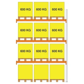 Tilbygn. XS30 2500X1100x2700 3 b�relag (600kg/pl)