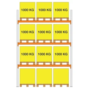 Startfag XS30 3000x1100x2700 3 b�relag (1000kg/pl)