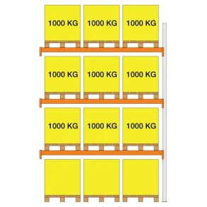 Tilbygn. XS30 3000X1100x2700 3 b�relag (1000kg/pl)