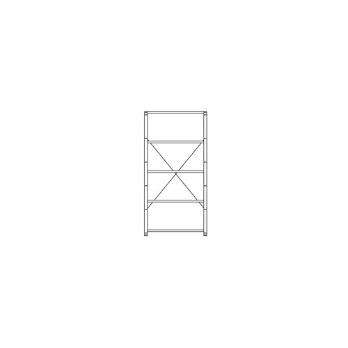 Reol No.1 Startfag 2100, 5 hylder 1000x600 galv.