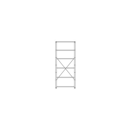 Reol No.1 Startfag 2500, 6 hylder 1000x500 galv.