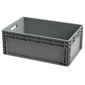 Eurokasse SPK 600x400x230 mm, h�ndtagshul, gr�