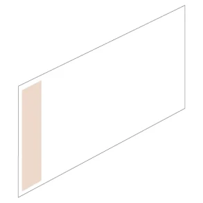 Gangskilt lige SK 300x210 mm, transparent