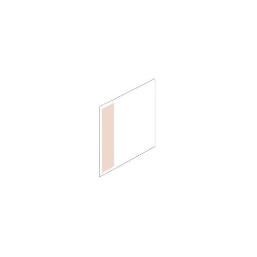 Gangskilt lige SK 100x210 mm, transparent
