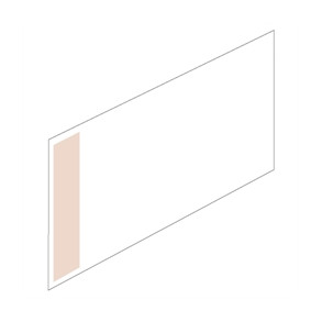 Gangskilt lige SK 300x210 mm, transparent