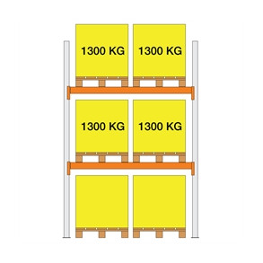 Pallereol startfag XS30 2000x1100x1850 2 b�relag (1300kg/pl)