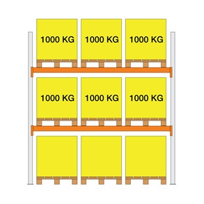 Pallereol startfag XS30 2000x1100x2700 2 b�relag (1000kg/pl)
