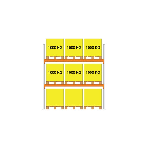 Pallereol startfag XS30 2000x1100x2700 2 b�relag (1000kg/pl)