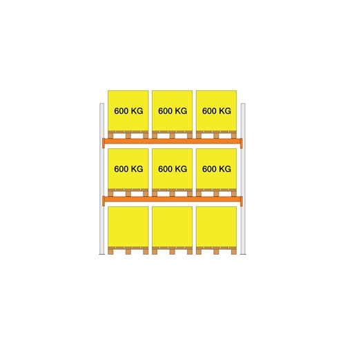 Pallereol startfag XS30 2000x1100x2700 2 b�relag (600kg/pl)