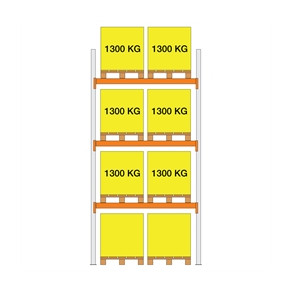 Startfag XS30 2000x1100x1850 3 b�relag (1300kg/pl)